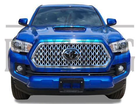 View as grid view list view. 2018-2019 Toyota Tacoma Chrome Grille Insert Grill Overlay ...