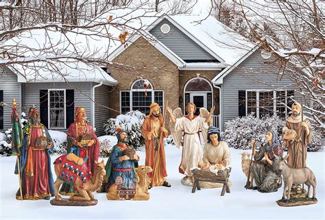 Three Kings Outdoor Metal Nativity Set 12 Piece Tswithloveinc