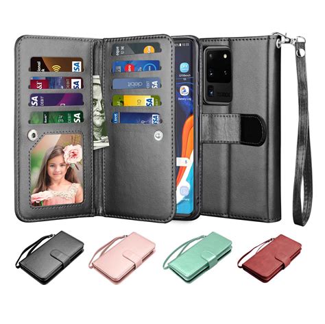 Galaxy S20 Ultra Case Wallet Galaxy S20 Ultra Pu Leather Case Njjex