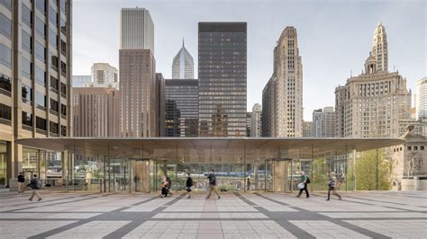Apple Store Chicago At Michigan Ave Designed By Foster Partners Now