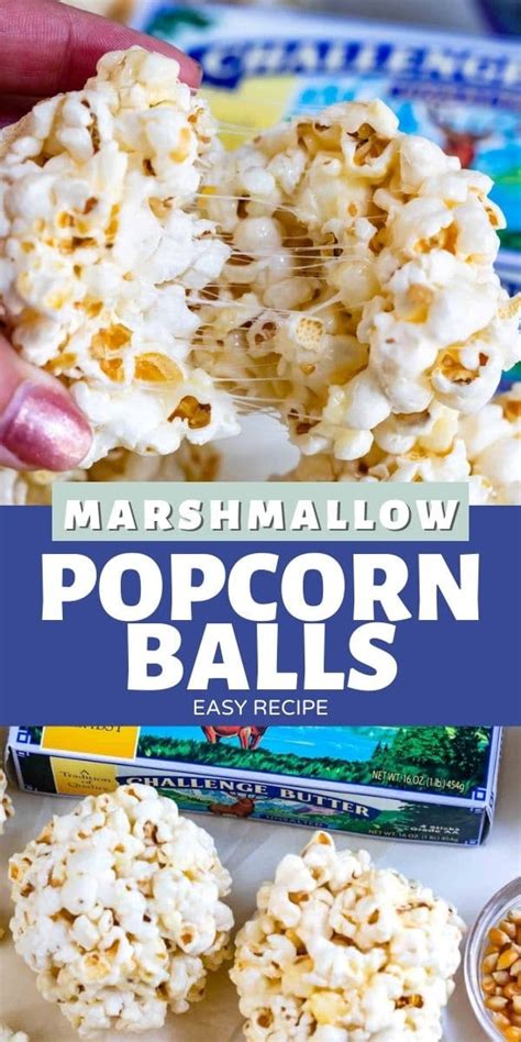 Easy Popcorn Balls Recipe With Marshmallows Som2ny Network