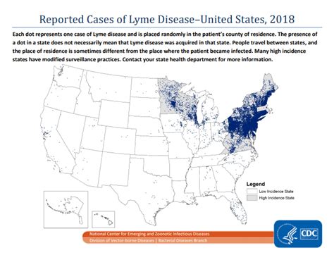 Lyme Disease Regions Map