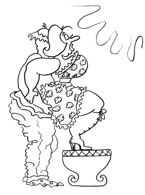 The Squat Balance Fun Sexy Coloring Pages For Adults From