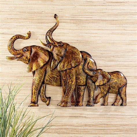 African queen wall decor 3d. Collections Etc Elephants Metal Wall Art 3D Safari African ...