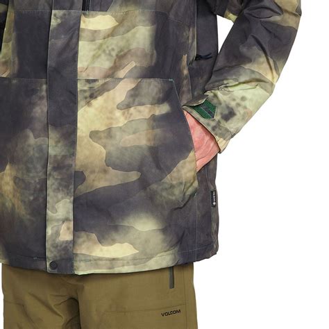 Volcom L Gore Tex Jacket Camouflage Fun Sport Vision