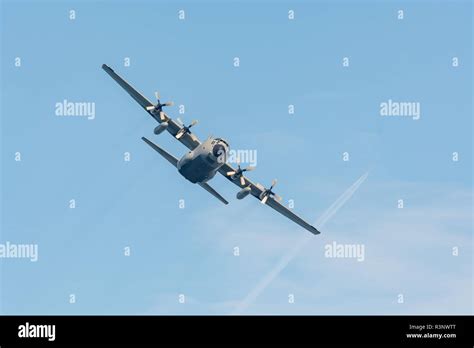 C 130 Hercules Cargo Plane In Flight Stock Photo Alamy