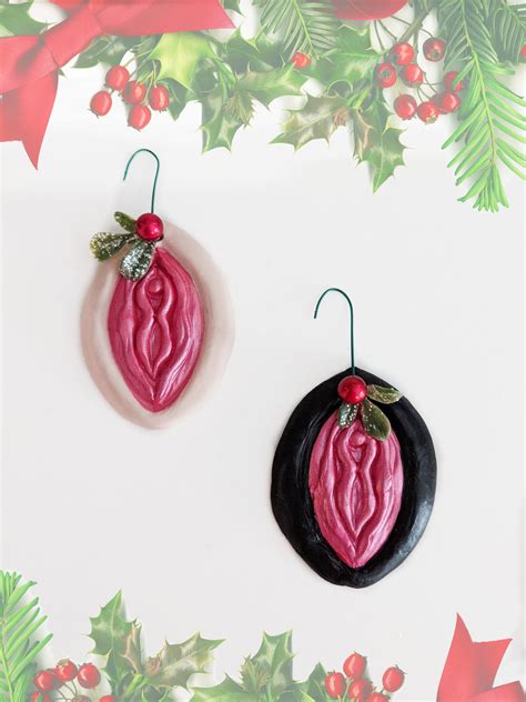 Funny Christmas Vagina Ornament T Ideas For Friends Her Or Him Pink Taco T Sexy White