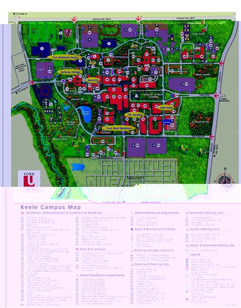 York University Keele Campus Map