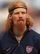 Alexi Lalas, defender for the United States national team in the 1994 ...
