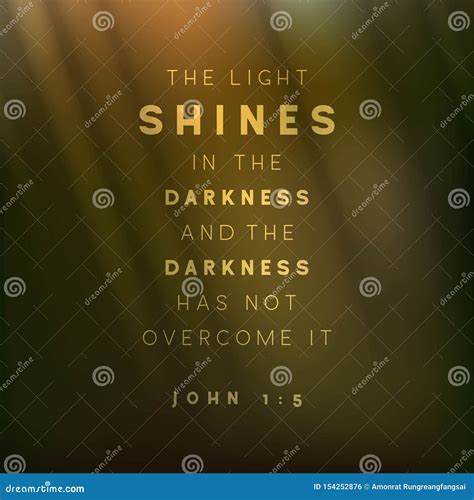 Bible Quote The Light Shines In The Darkness And The Darkness Has Not