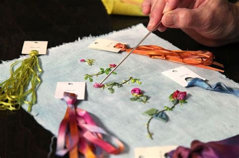 Mary Jo Hiney Silk Ribbon Craftsy Class Giveaway | Silk ribbon, Ribbon work, Ribbon embroidery