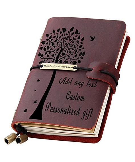 Personalized Journal Genuine Leather Travel Notebook