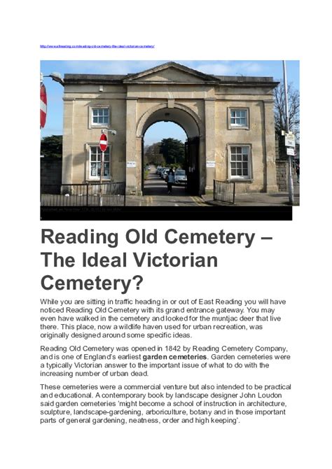 (DOC) Reading Old Cemetery - The Ideal Victorian Cemetery ...
