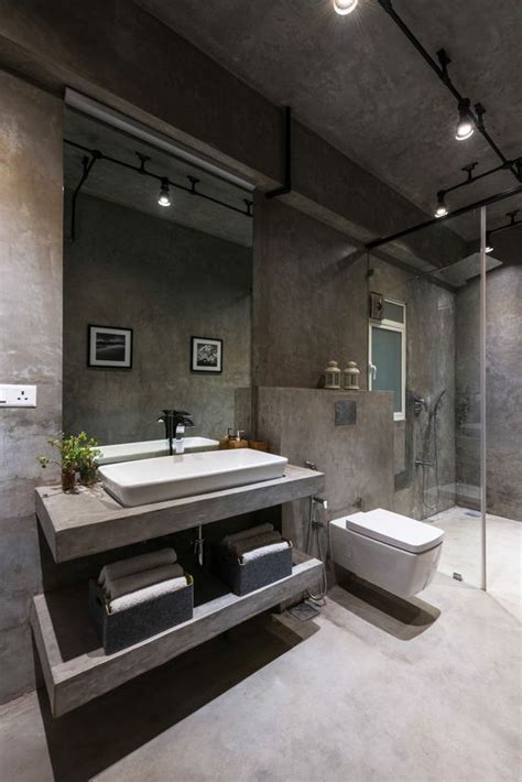 53 Industrial Bathroom Designs With Vintage Or Minimalist Chic Digsdigs