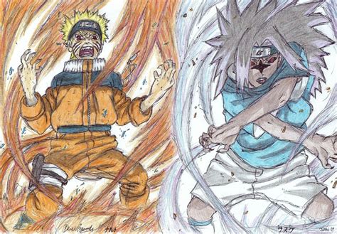Como Desenhar O Naruto Vs Sasuke