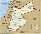 Map of Jordan and geographical facts, Where Jordan is on the world map ...