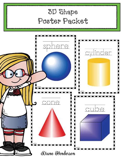 3D Shapes Poster Packet - Classroom Freebies