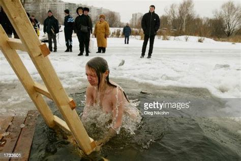 A Russian Girl Submerges Himself In The Cold Water During A Ceremony News Photo Getty Images