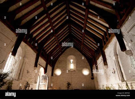 Interiorexteriordetail Of The Cambridge Leper Chapel Also Known As