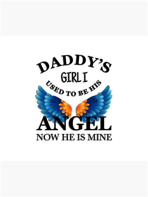 Daddys Girl I Used To Be His Angel Now He Is Mine Throw Blanket By