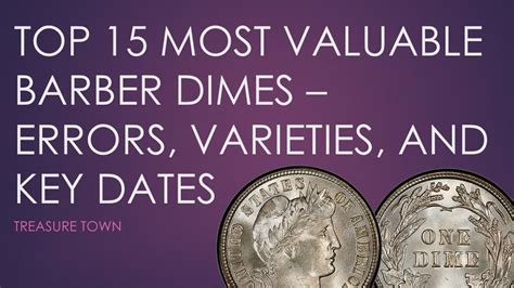 Top 15 Most Valuable Barber Dimes 1500000 Key Dates Errors And