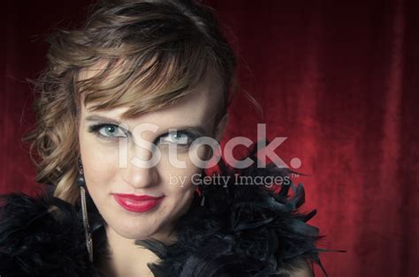 Burlesque Dancer Portrait Stock Photos