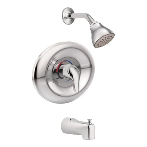 But the diverter valve cannot be installed in line with the moen temp control valve, but has to be further back. MOEN Chateau Single-Handle 1-Spray Tub and Shower Faucet ...