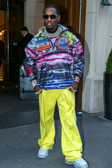 Offset The Rapper Goes Raver At Paris Fashion Week Mens Paris