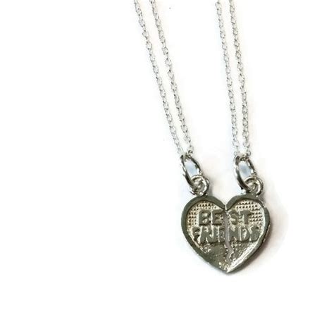 Best Friend Necklaces Bff Jewelry Sterling Silver Jewellery Etsy