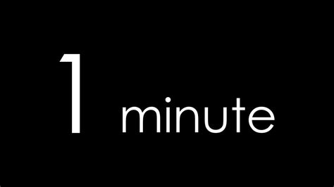 1 Minute Timer Youtube
