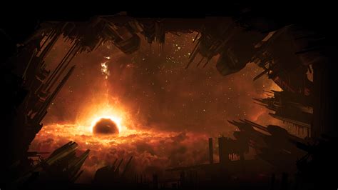 Wallpaper Video Games Mass Effect Night Galaxy Space Fire