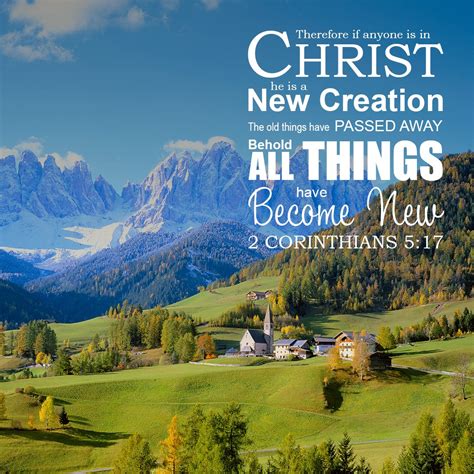 Another cool thing about all of her bible study workbooks is that she shares her favorite recipes! 2 Corinthians 5:17 All Things New - Free Bible Verse Art ...