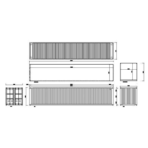 Shipping Container Cad Drawing