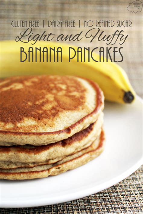 Light And Fluffy Banana Pancakes Gluten Free