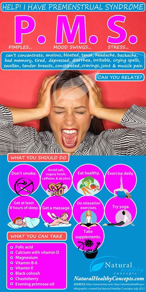 Pms Infographic Premenstrual Syndrome Infographic Health Remedies