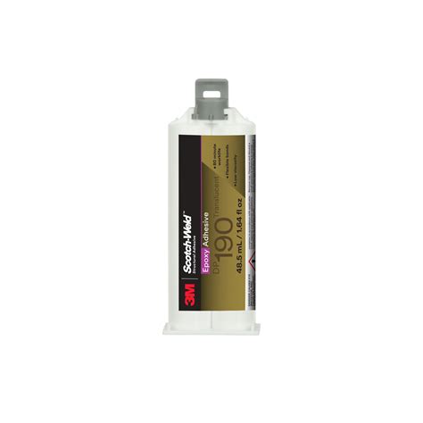 3m Scotch Weld Epoxy Adhesive Dp190 Translucent 485ml Duo Pak 12