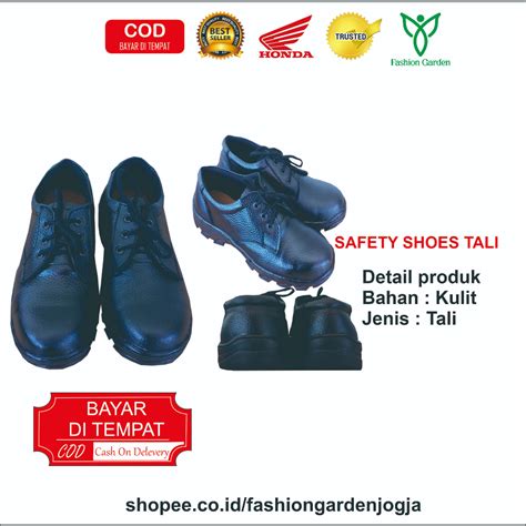 Jual Seragam Honda Safety Shoes Tali Sepatu Kulit Asli Sepatu