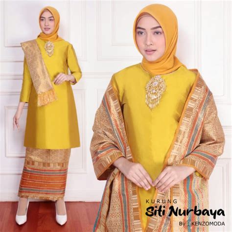 Jual Set Kurung Siti Nurbaya Baju Kurung Kebaya Melayu Kebaya Malaysia Kebaya Tradisional