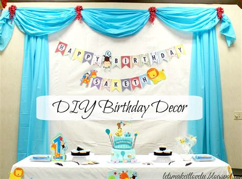Lets Make It Lovely Diy Birthday Party Backdrop Decor And More