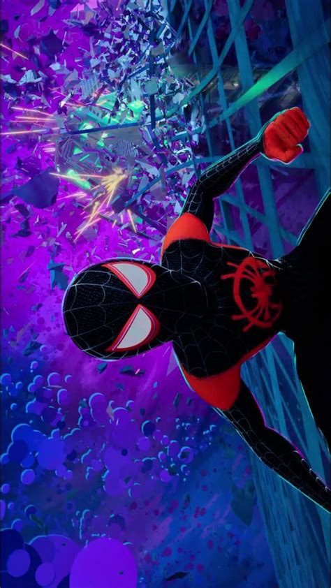 Spiderman Into The Spiderverse Lockscreen Marvel Superheroes Art