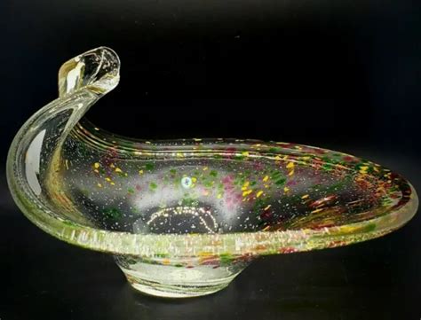 VINTAGE MURANO VETRO Eseguito Secondo La Tecnica Dei Maestri Art Glass