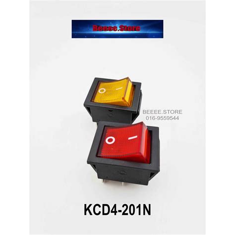 Kcd4 201n 4pin Rocket Switchrocker Switch With Light Kcd4 201n 4 Pin On