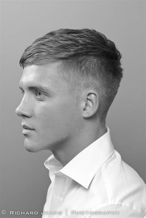High Short Back Sides With Neat Side Brushed Top And Clean Shaven For The Boy Mens Haircuts