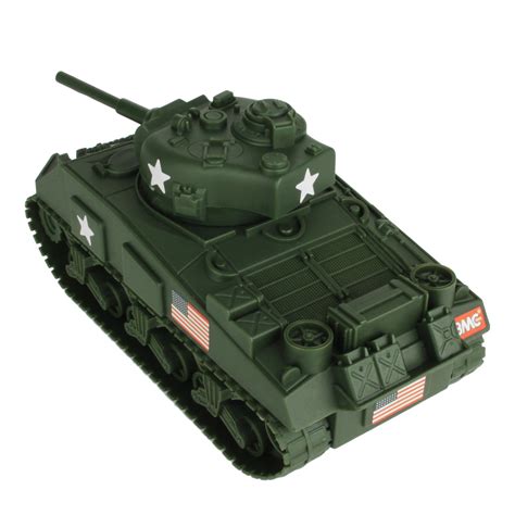 Bmc Sherman Tank Plastic Toy Green Ww2 132 Scale Military Bmc Toy