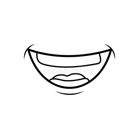 Mouth laughing cartoon stock illustration. Illustration of comic - 86182826