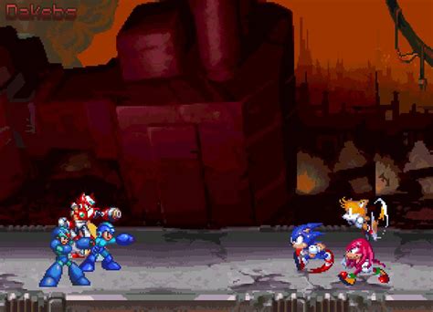 Megaman Vs Sonic By Dakebs On Deviantart