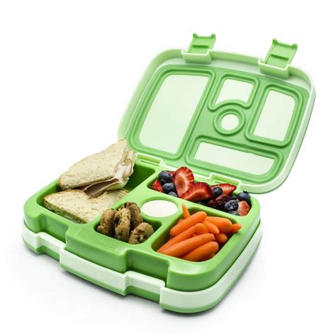 New Bentgo Kids Leakproof Childrens Lunch Box Green Dent Or Open Box