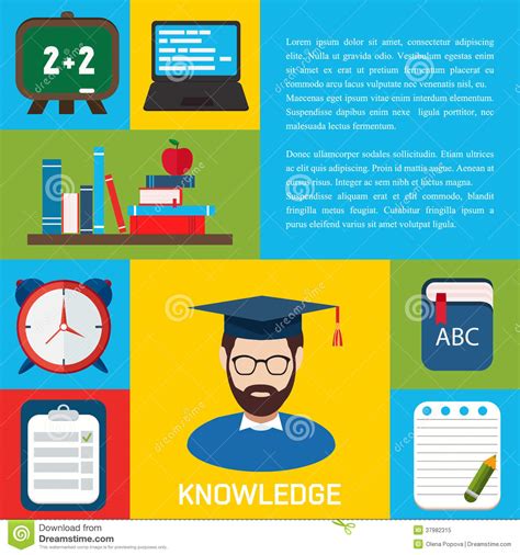 Where to place your resume education section. Flat Education Infographic Background. Stock Vector ...