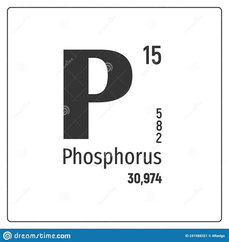 Chemical Element Phosphorus Stock Vector Illustration Of Elements