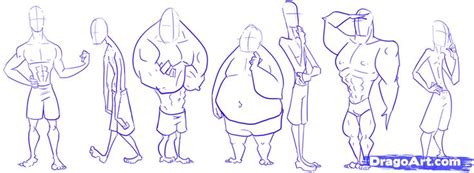 Cartoon Male Body Types Drawing Dreamfanfictiononedirection